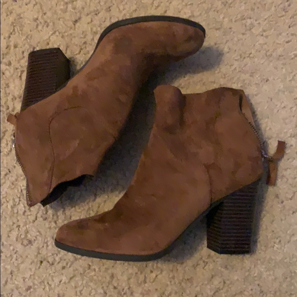 Ankle Booties - Brown